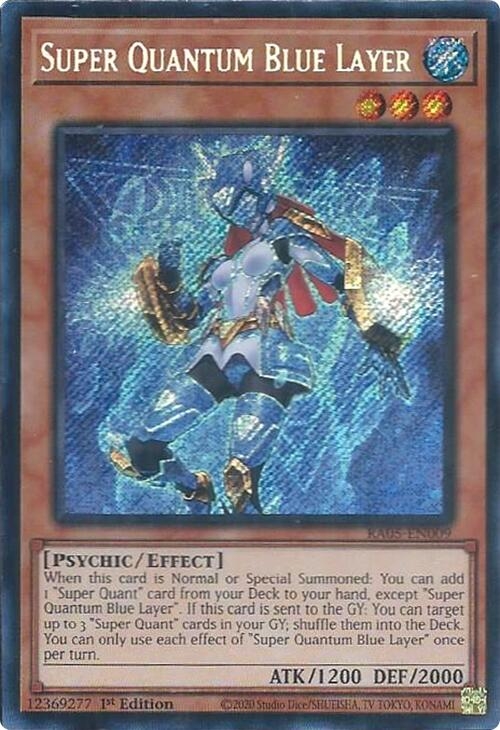 Super Quantum Blue Layer (Secret Rare) [RA05-EN009] Secret Rare