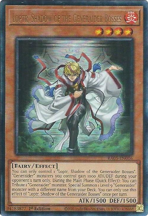 Loptr, Shadow of the Generaider Bosses (Ultimate Rare) [RA05-EN016] Ultimate Rare